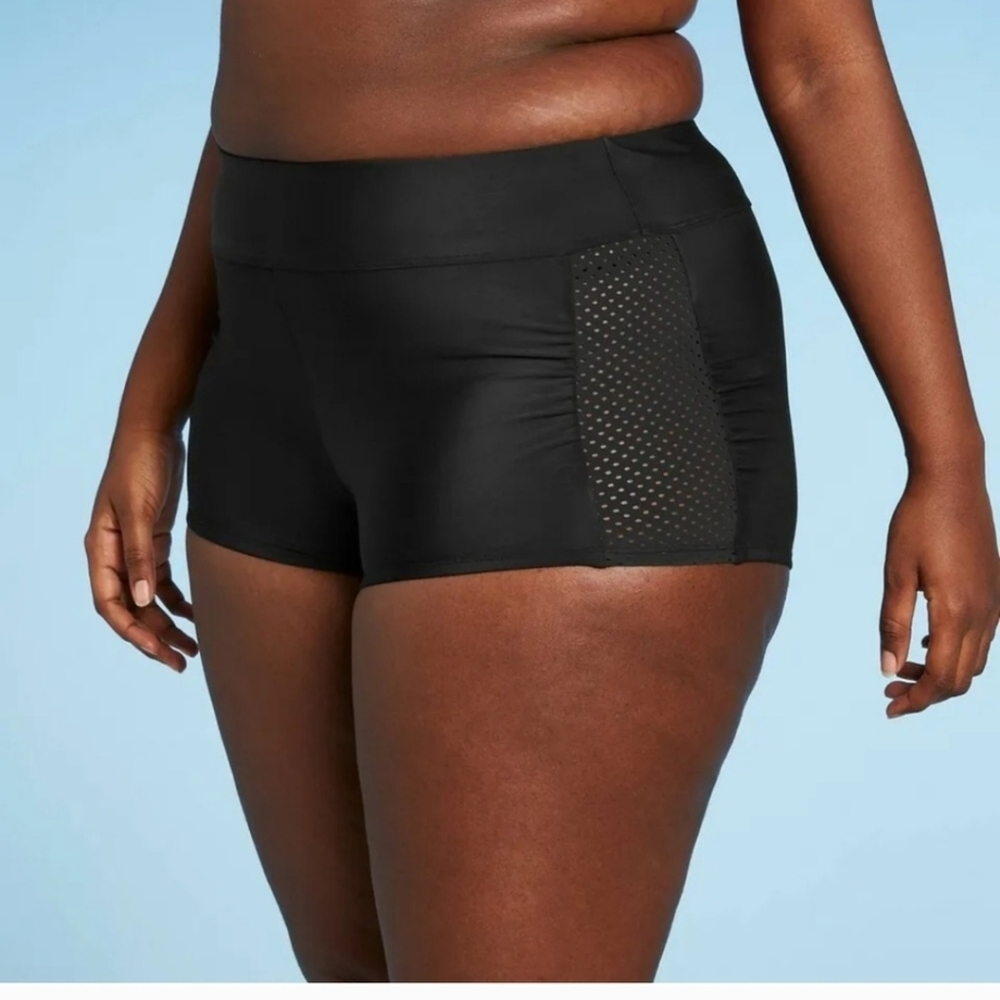 All In Motion Laser Cut Side Swim Shorts 2x.  New